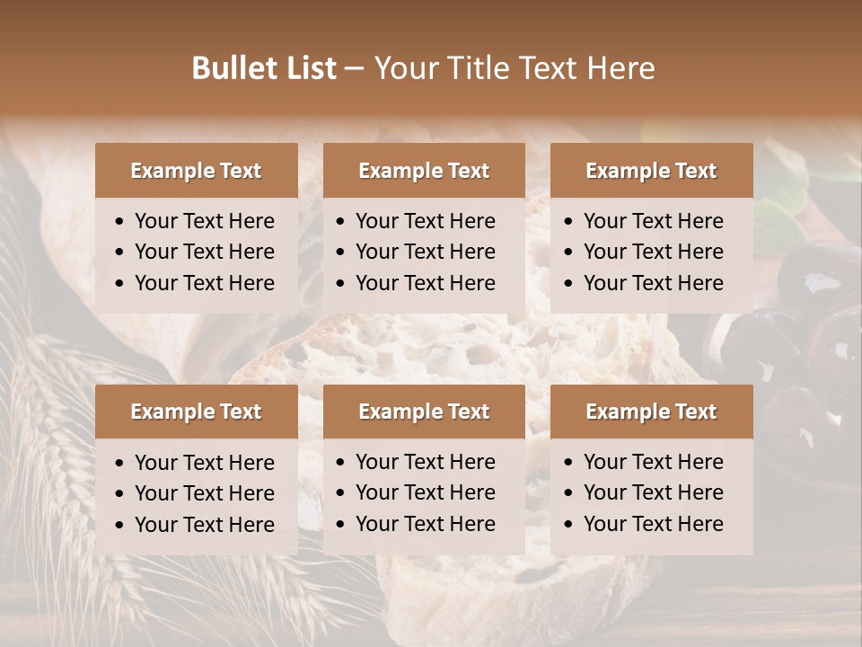 Olive Cereal Fiber PowerPoint Template