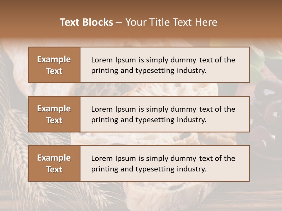 Olive Cereal Fiber PowerPoint Template