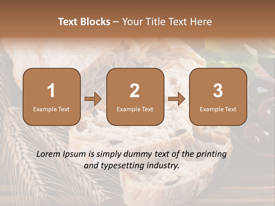 Olive Cereal Fiber PowerPoint Template