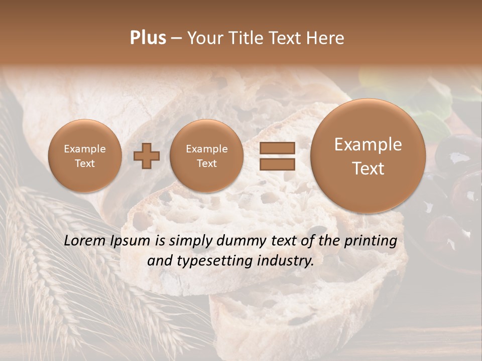 Olive Cereal Fiber PowerPoint Template
