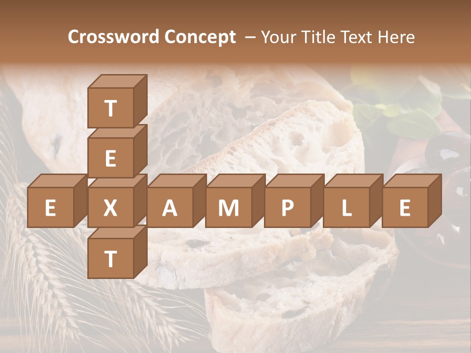 Olive Cereal Fiber PowerPoint Template