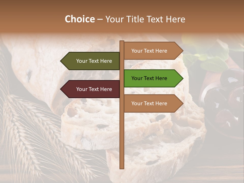 Olive Cereal Fiber PowerPoint Template