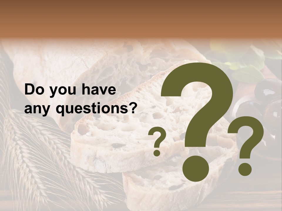 Olive Cereal Fiber PowerPoint Template