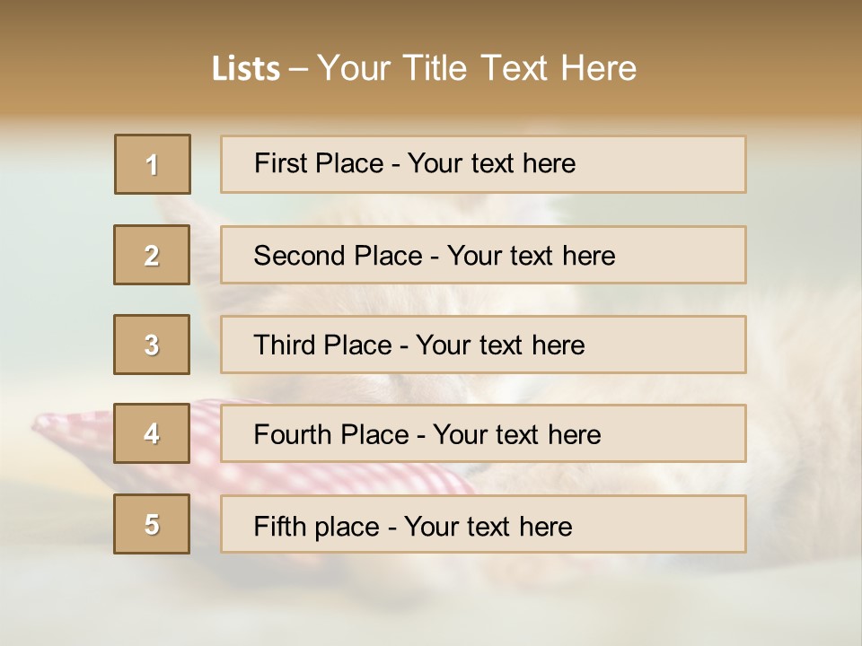 Bedding Background Comfortable PowerPoint Template