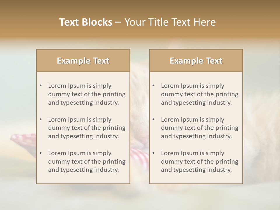 Bedding Background Comfortable PowerPoint Template