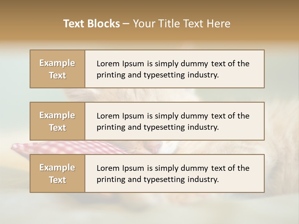 Bedding Background Comfortable PowerPoint Template