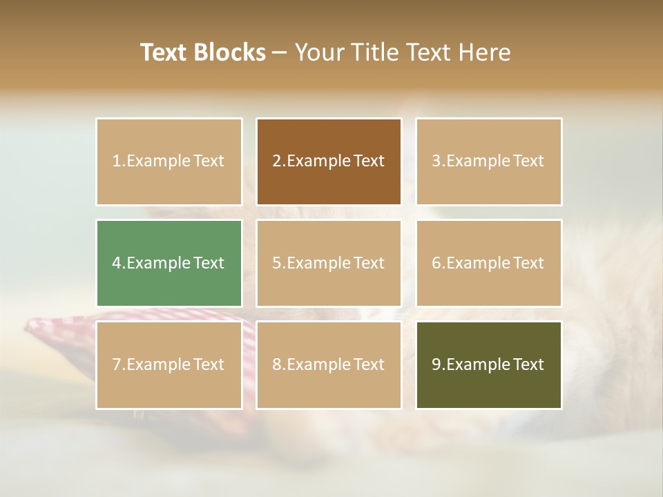 Bedding Background Comfortable PowerPoint Template