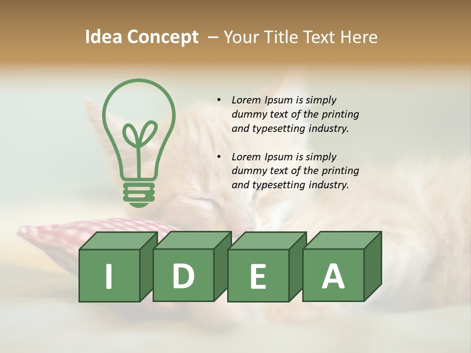 Bedding Background Comfortable PowerPoint Template