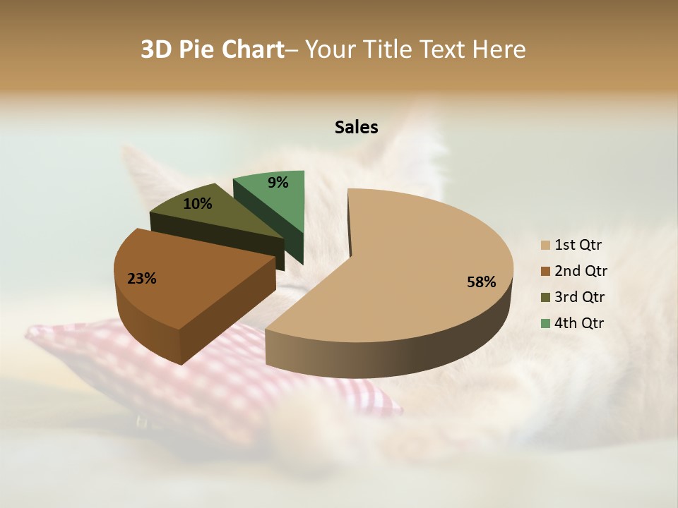 Bedding Background Comfortable PowerPoint Template