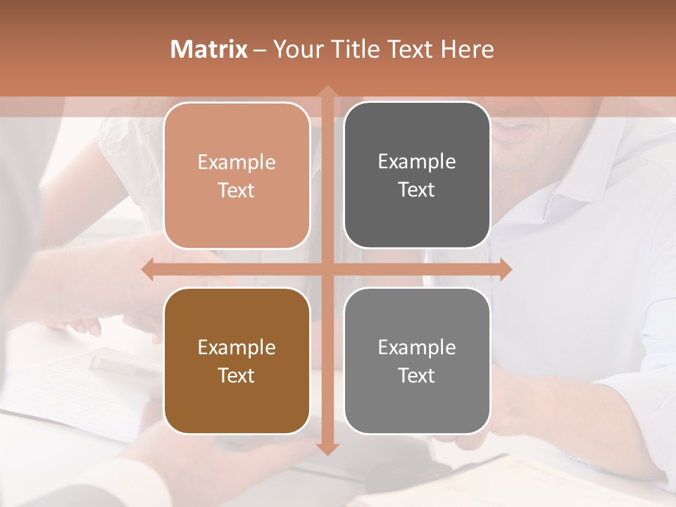 Smiling Caucasian Business PowerPoint Template