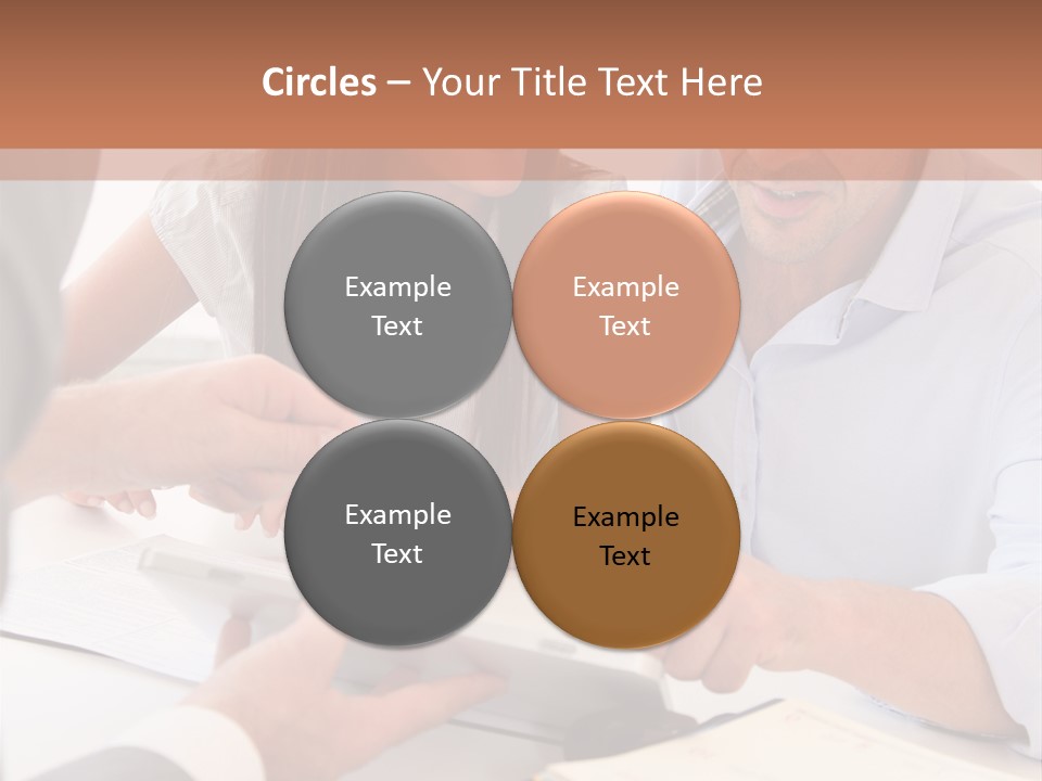 Smiling Caucasian Business PowerPoint Template