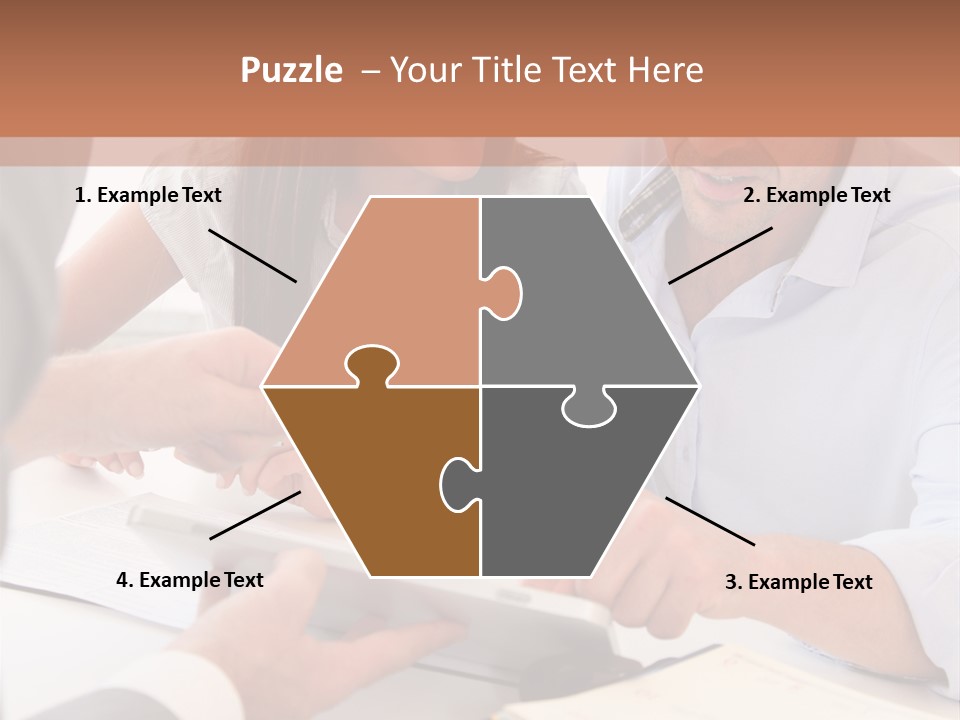 Smiling Caucasian Business PowerPoint Template