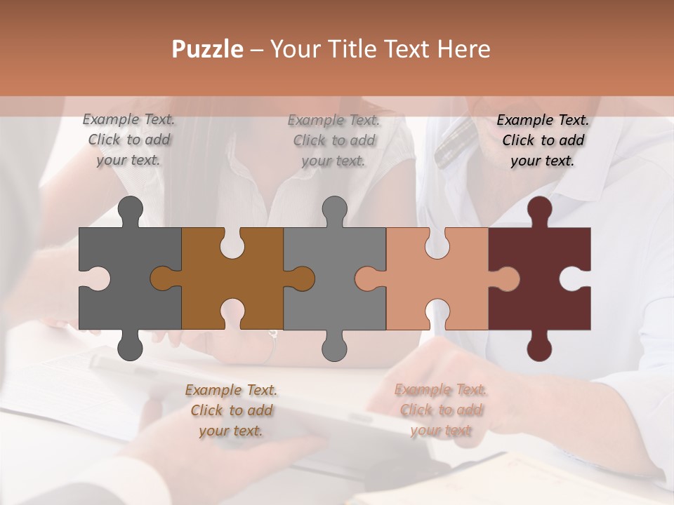 Smiling Caucasian Business PowerPoint Template