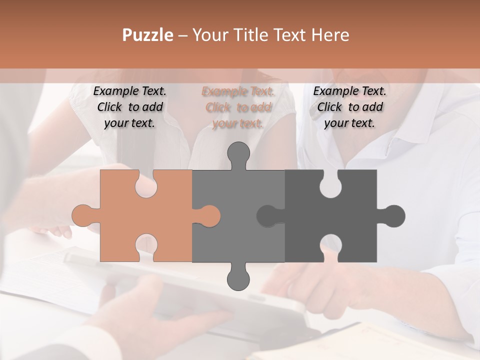 Smiling Caucasian Business PowerPoint Template