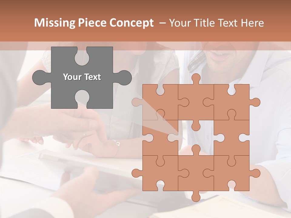 Smiling Caucasian Business PowerPoint Template