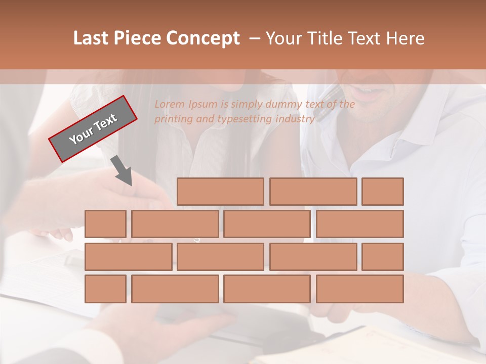 Smiling Caucasian Business PowerPoint Template