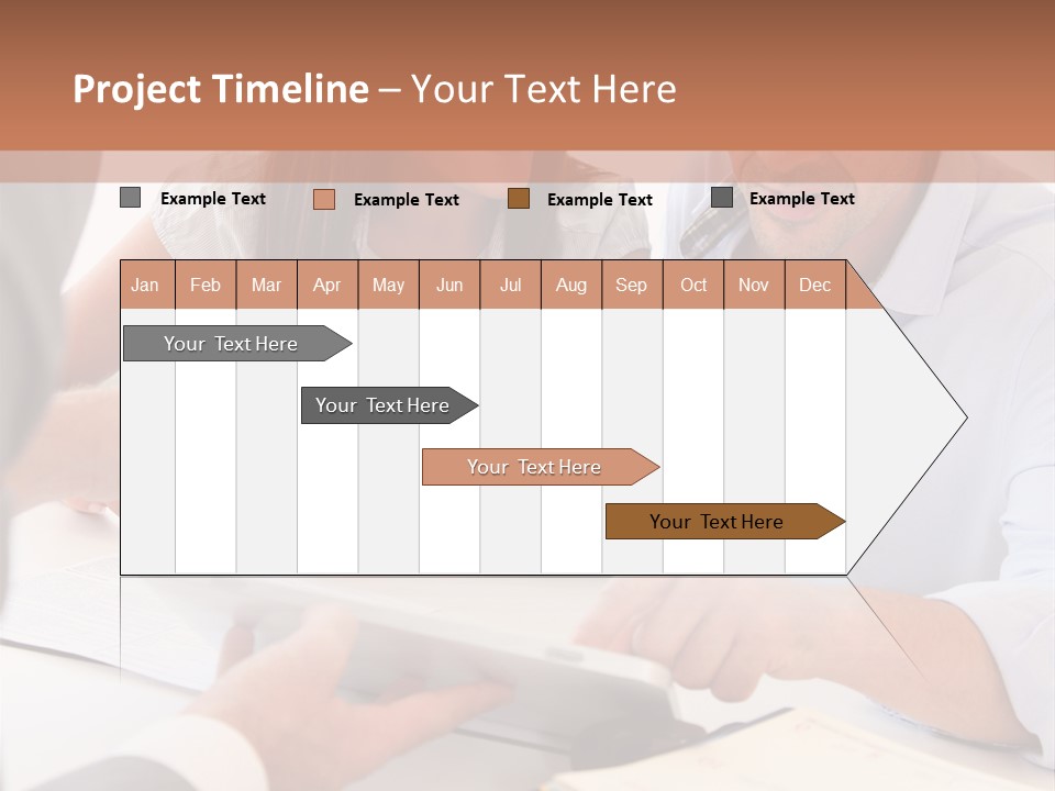 Smiling Caucasian Business PowerPoint Template