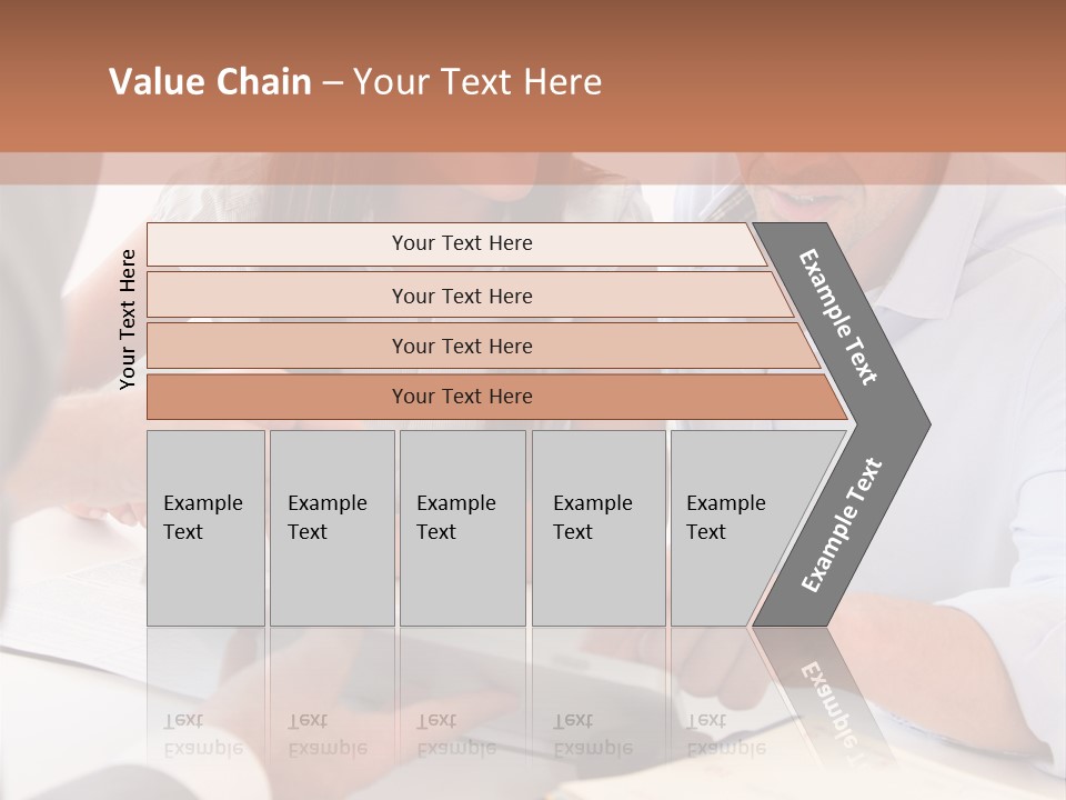 Smiling Caucasian Business PowerPoint Template