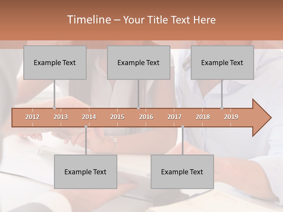 Smiling Caucasian Business PowerPoint Template