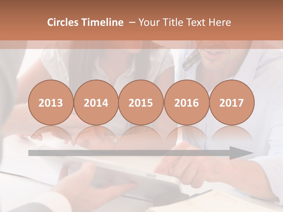 Smiling Caucasian Business PowerPoint Template