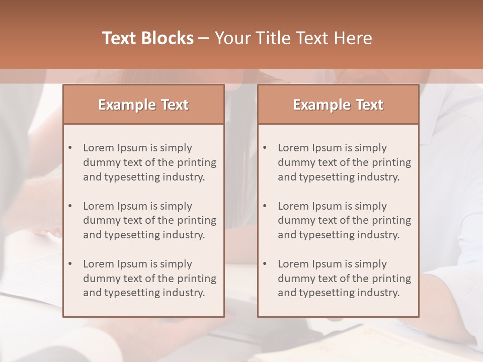 Smiling Caucasian Business PowerPoint Template