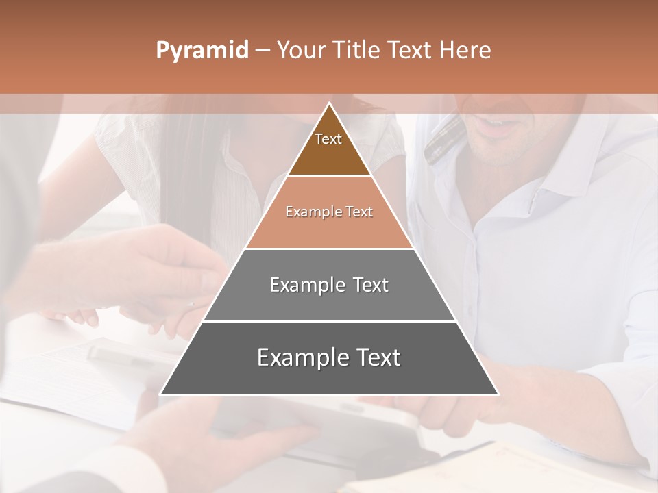 Smiling Caucasian Business PowerPoint Template