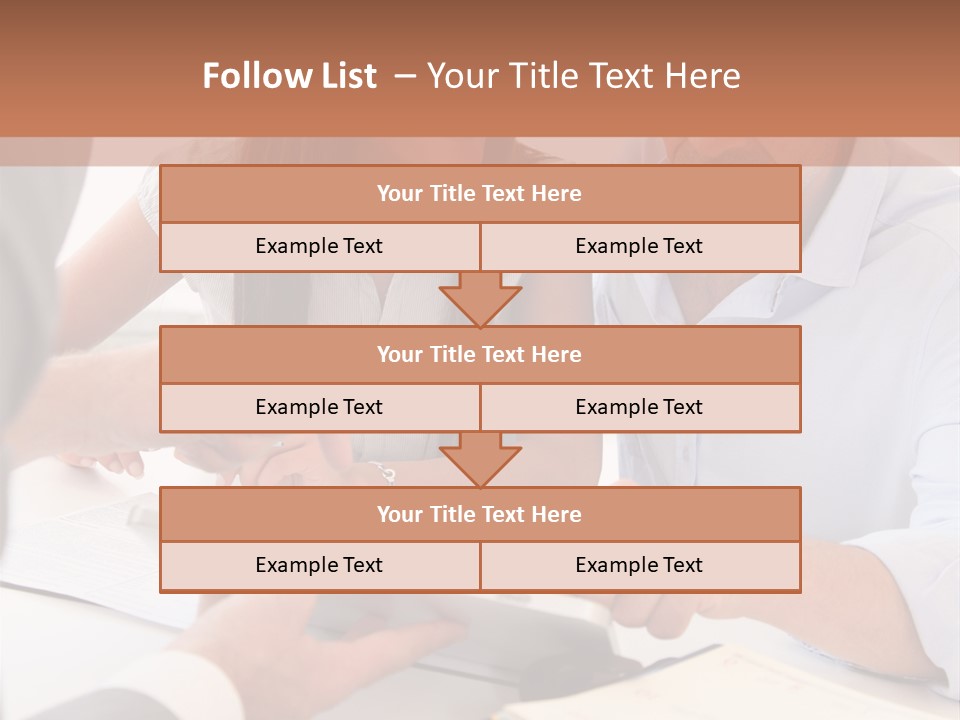 Smiling Caucasian Business PowerPoint Template