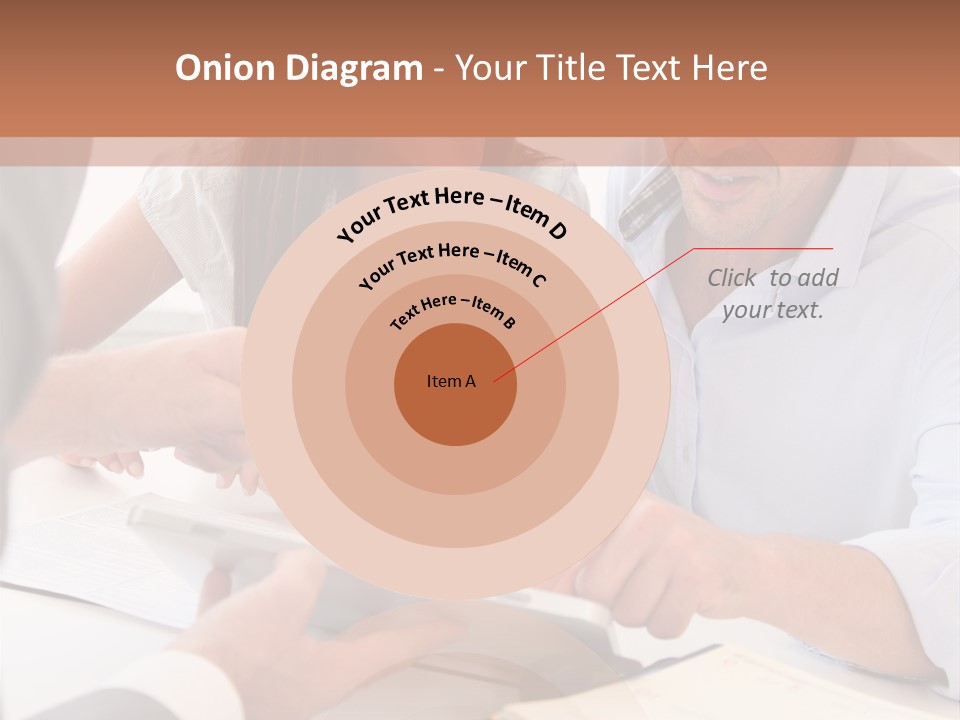 Smiling Caucasian Business PowerPoint Template