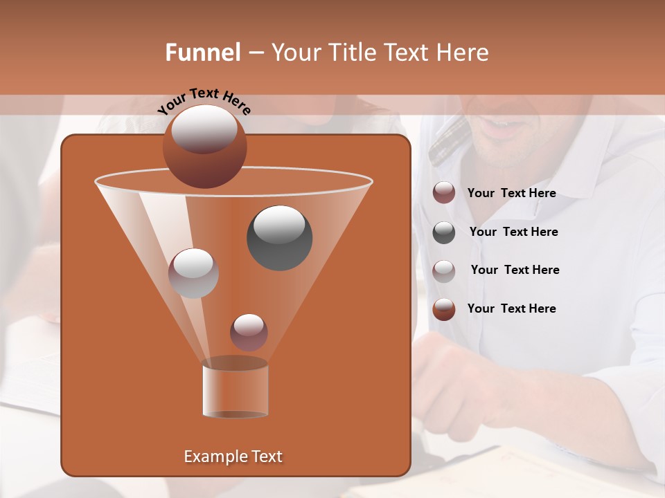 Smiling Caucasian Business PowerPoint Template