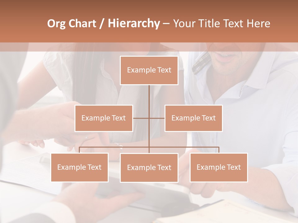 Smiling Caucasian Business PowerPoint Template