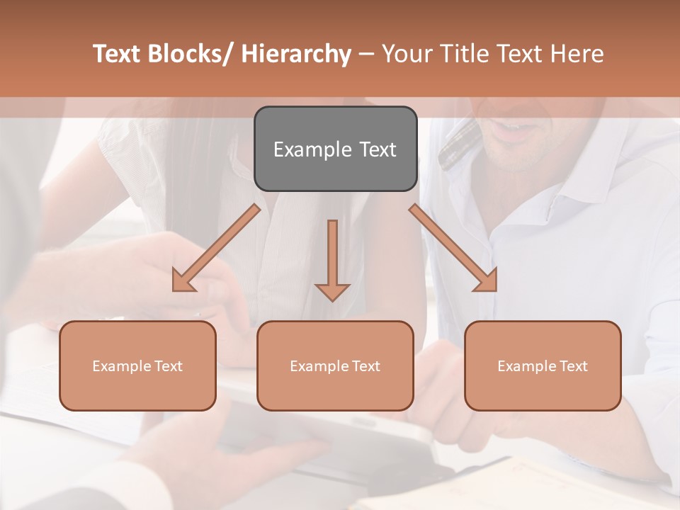 Smiling Caucasian Business PowerPoint Template