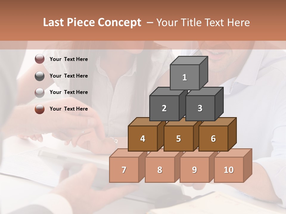 Smiling Caucasian Business PowerPoint Template