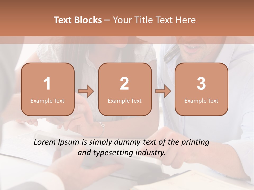 Smiling Caucasian Business PowerPoint Template