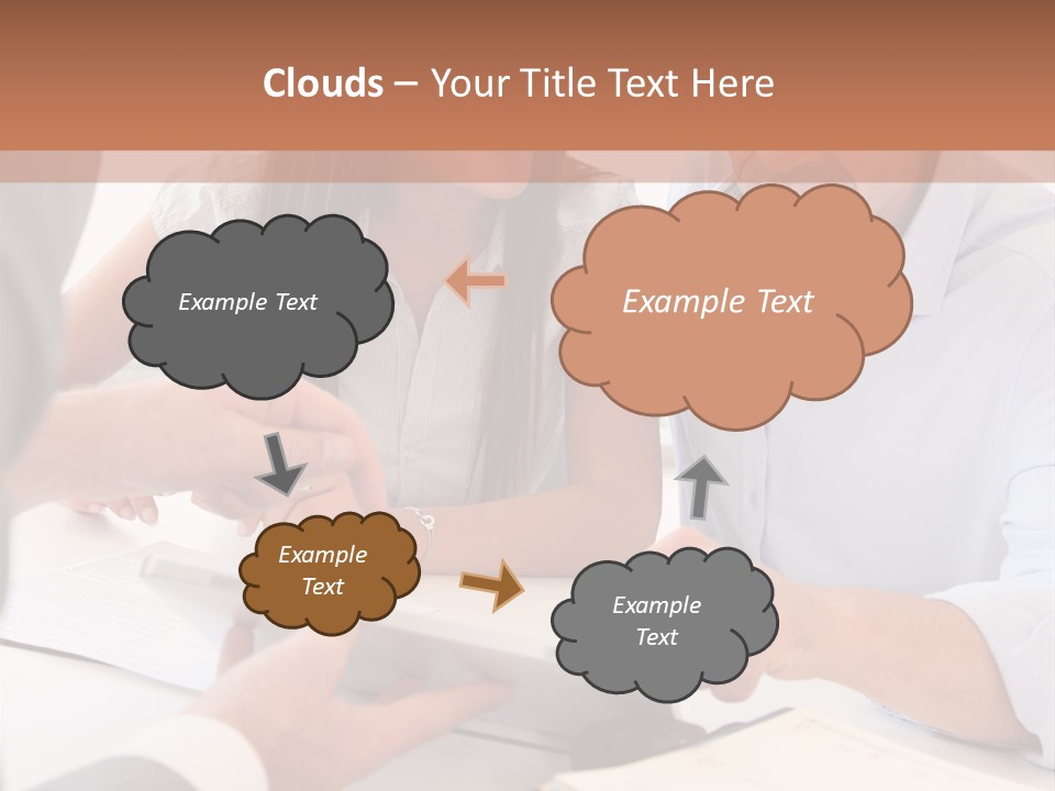 Smiling Caucasian Business PowerPoint Template