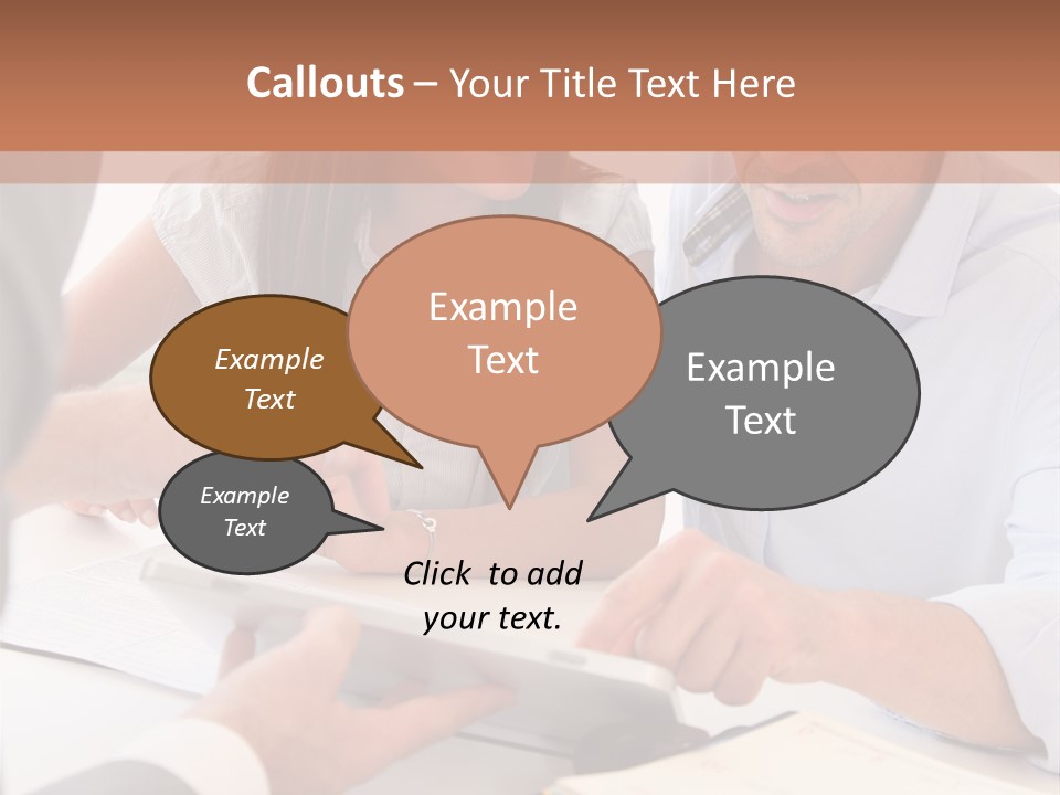 Smiling Caucasian Business PowerPoint Template