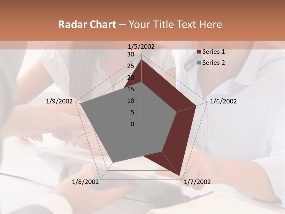 Smiling Caucasian Business PowerPoint Template