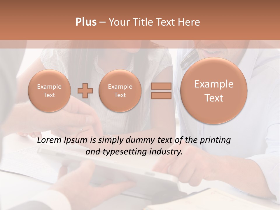 Smiling Caucasian Business PowerPoint Template
