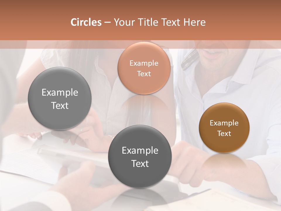 Smiling Caucasian Business PowerPoint Template