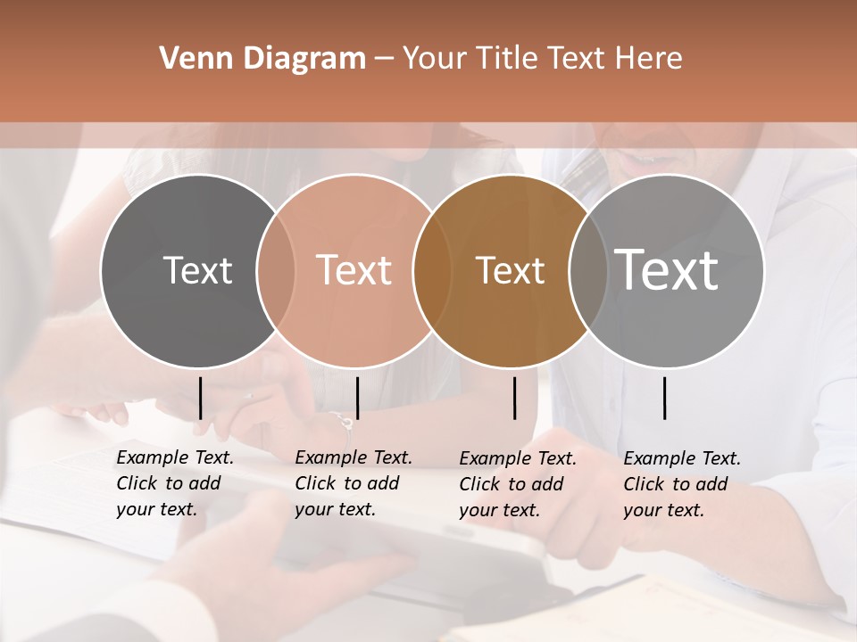 Smiling Caucasian Business PowerPoint Template