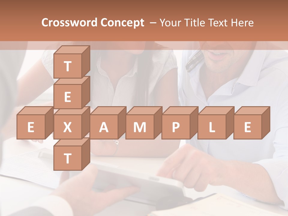 Smiling Caucasian Business PowerPoint Template