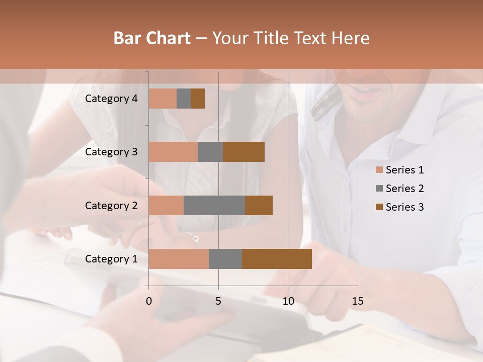 Smiling Caucasian Business PowerPoint Template