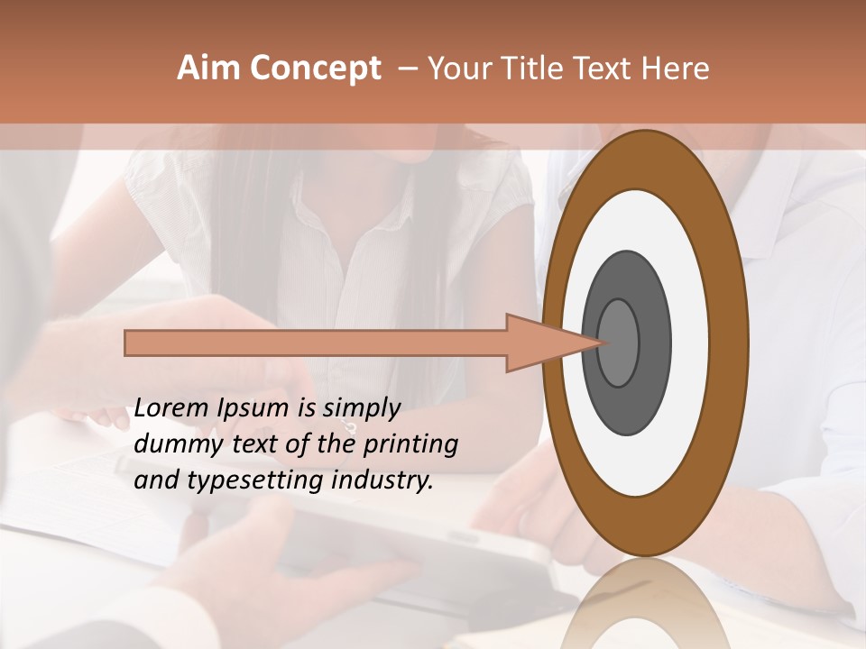 Smiling Caucasian Business PowerPoint Template