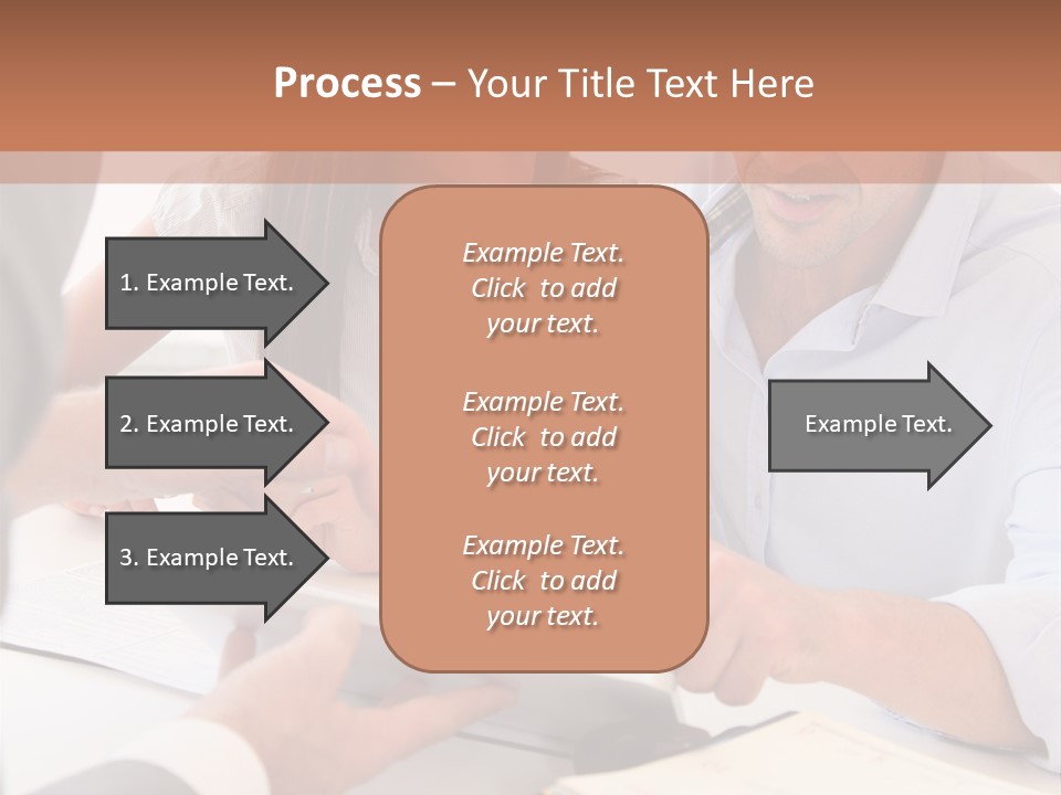 Smiling Caucasian Business PowerPoint Template