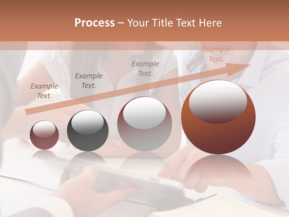 Smiling Caucasian Business PowerPoint Template