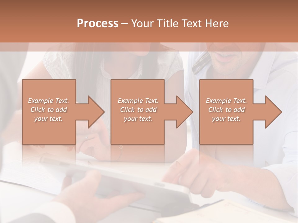 Smiling Caucasian Business PowerPoint Template