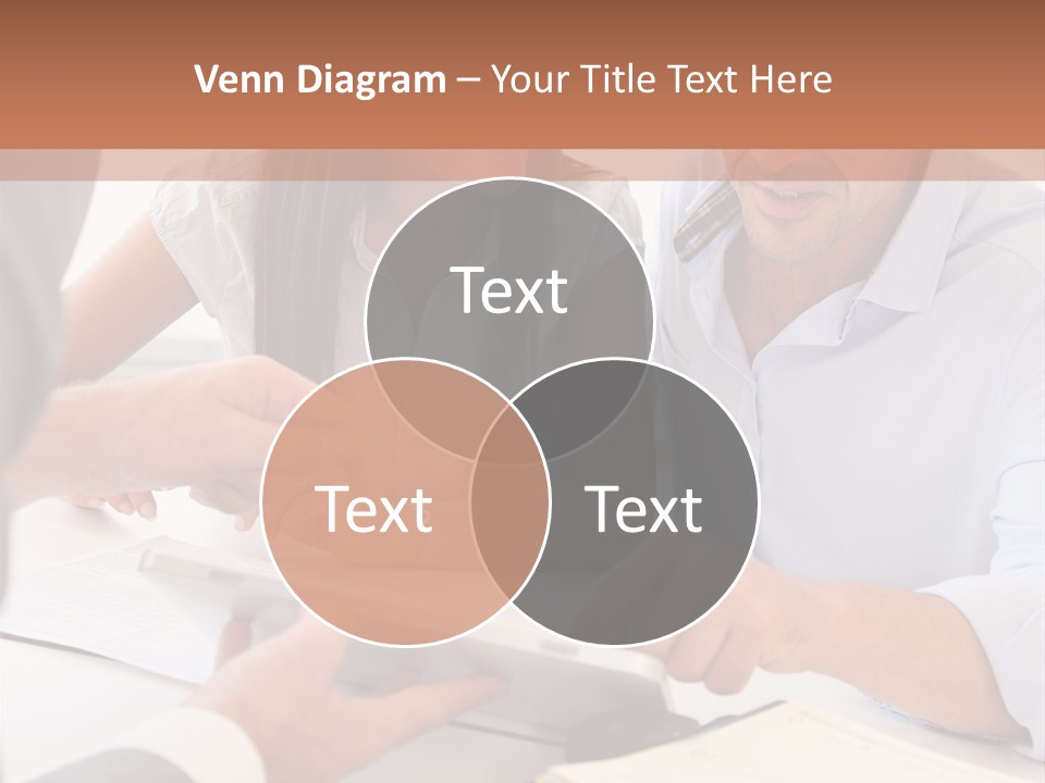 Smiling Caucasian Business PowerPoint Template