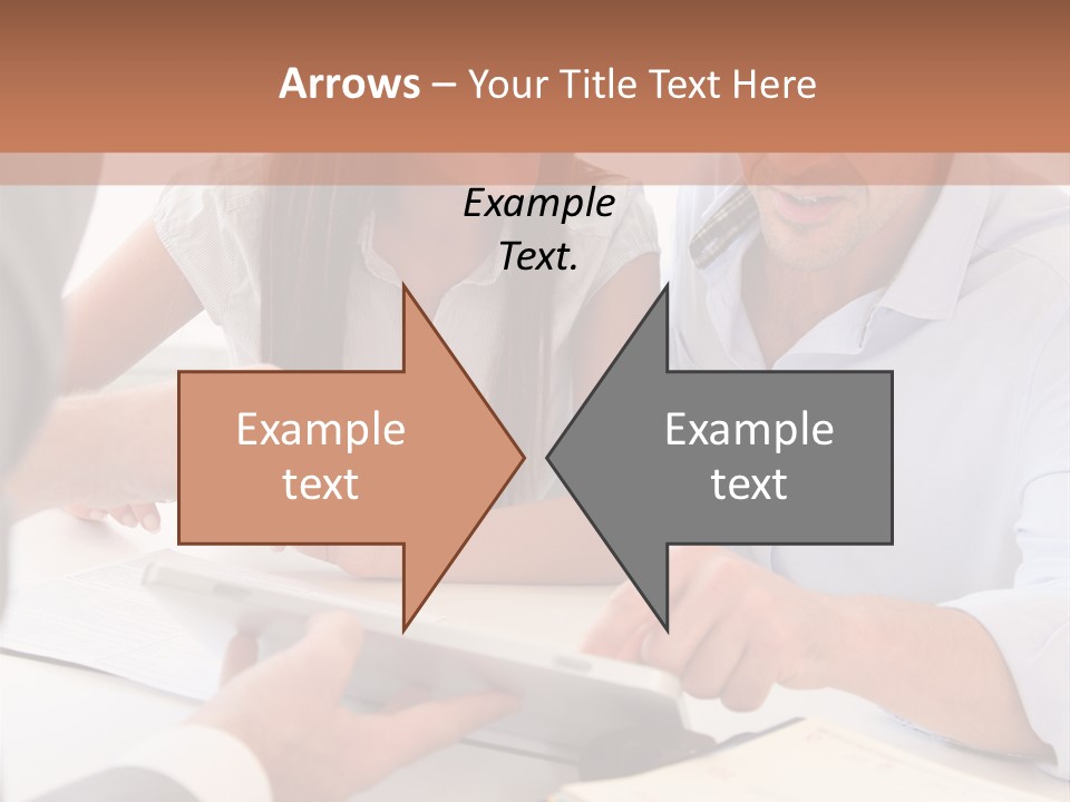 Smiling Caucasian Business PowerPoint Template