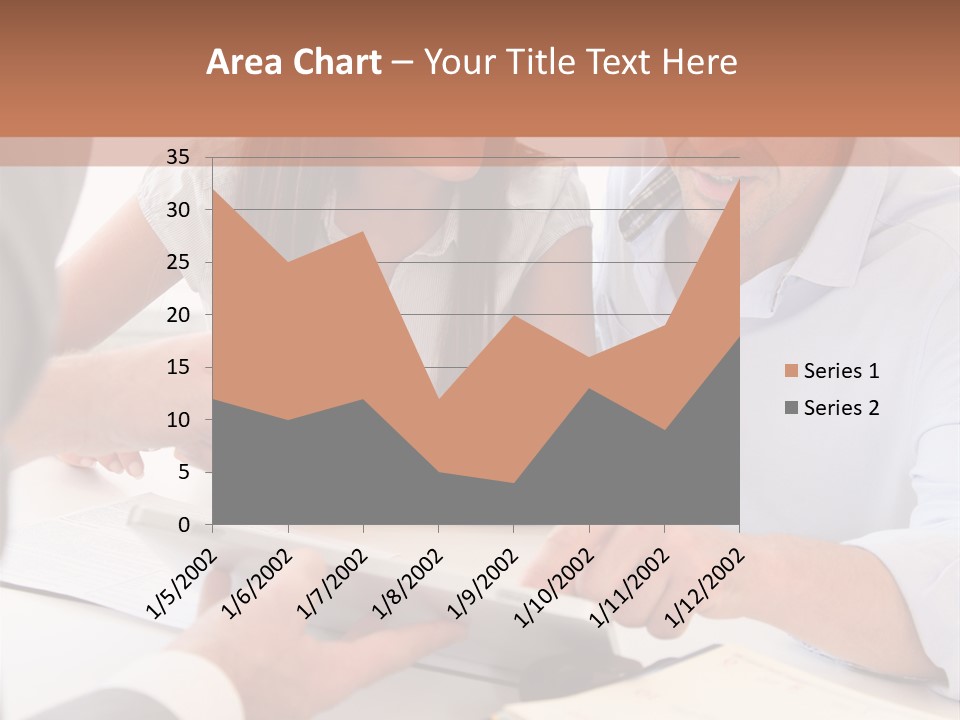 Smiling Caucasian Business PowerPoint Template