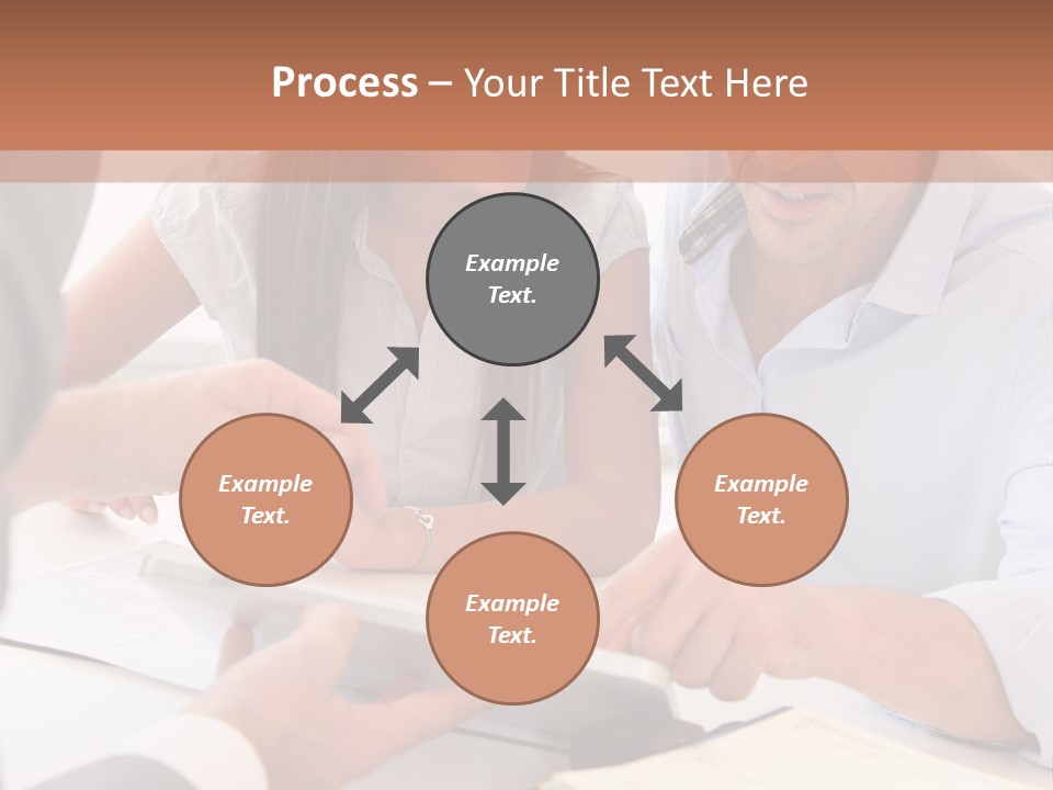 Smiling Caucasian Business PowerPoint Template