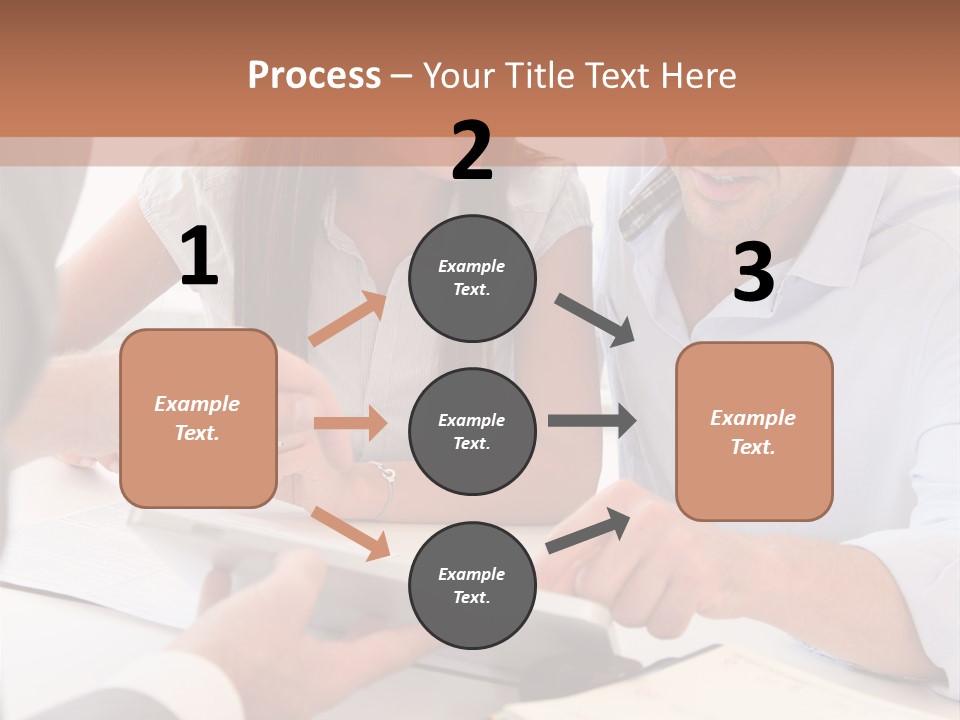 Smiling Caucasian Business PowerPoint Template